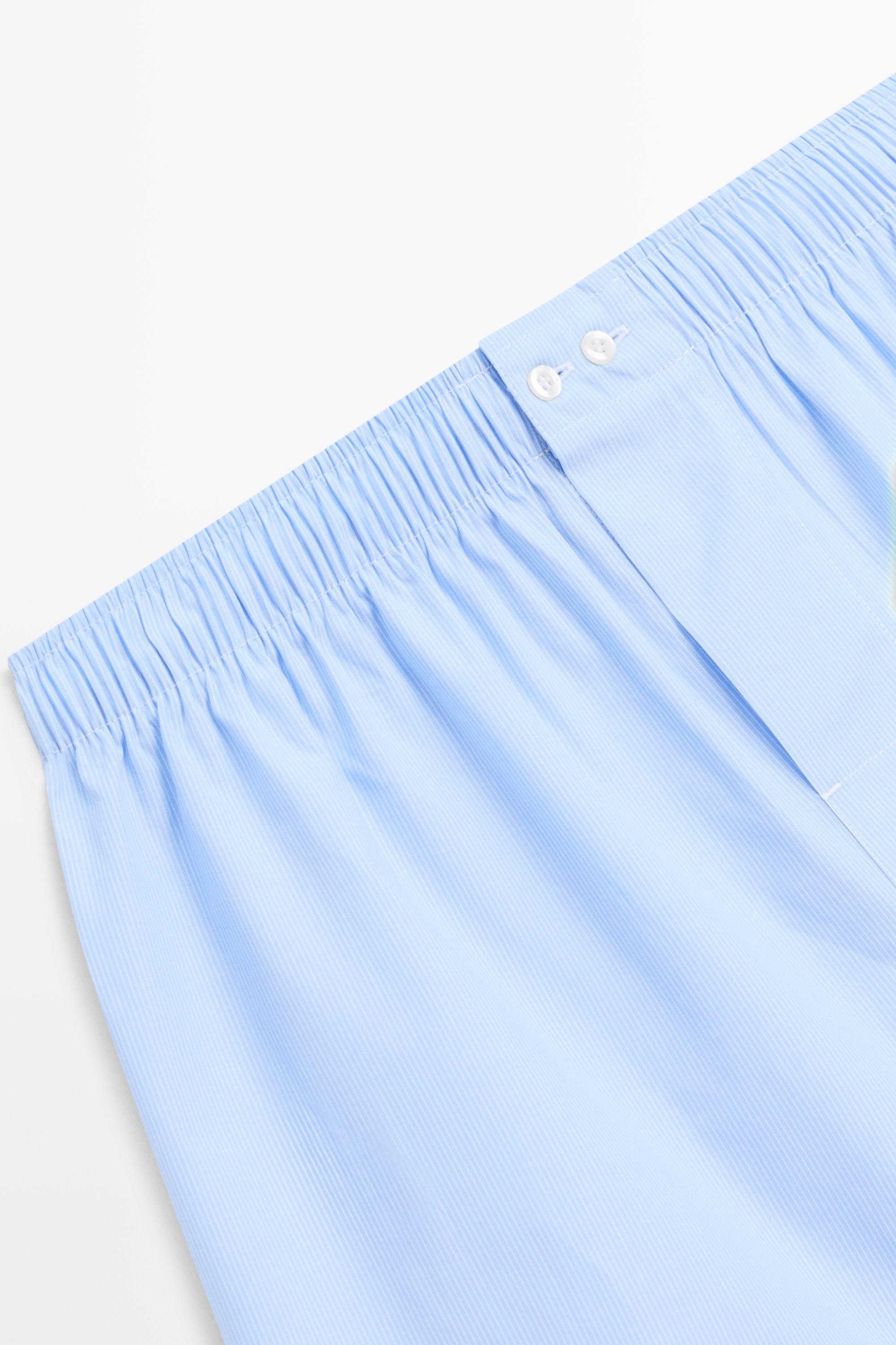 100% cotton striped boxers