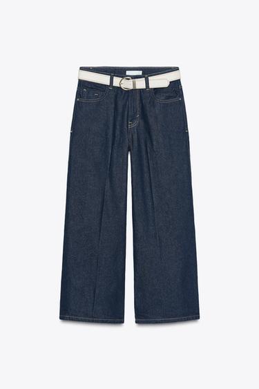 JEAN Z1975 PLI REPASSÉ À CEINTURE - Bleu de Zara - Image 6
