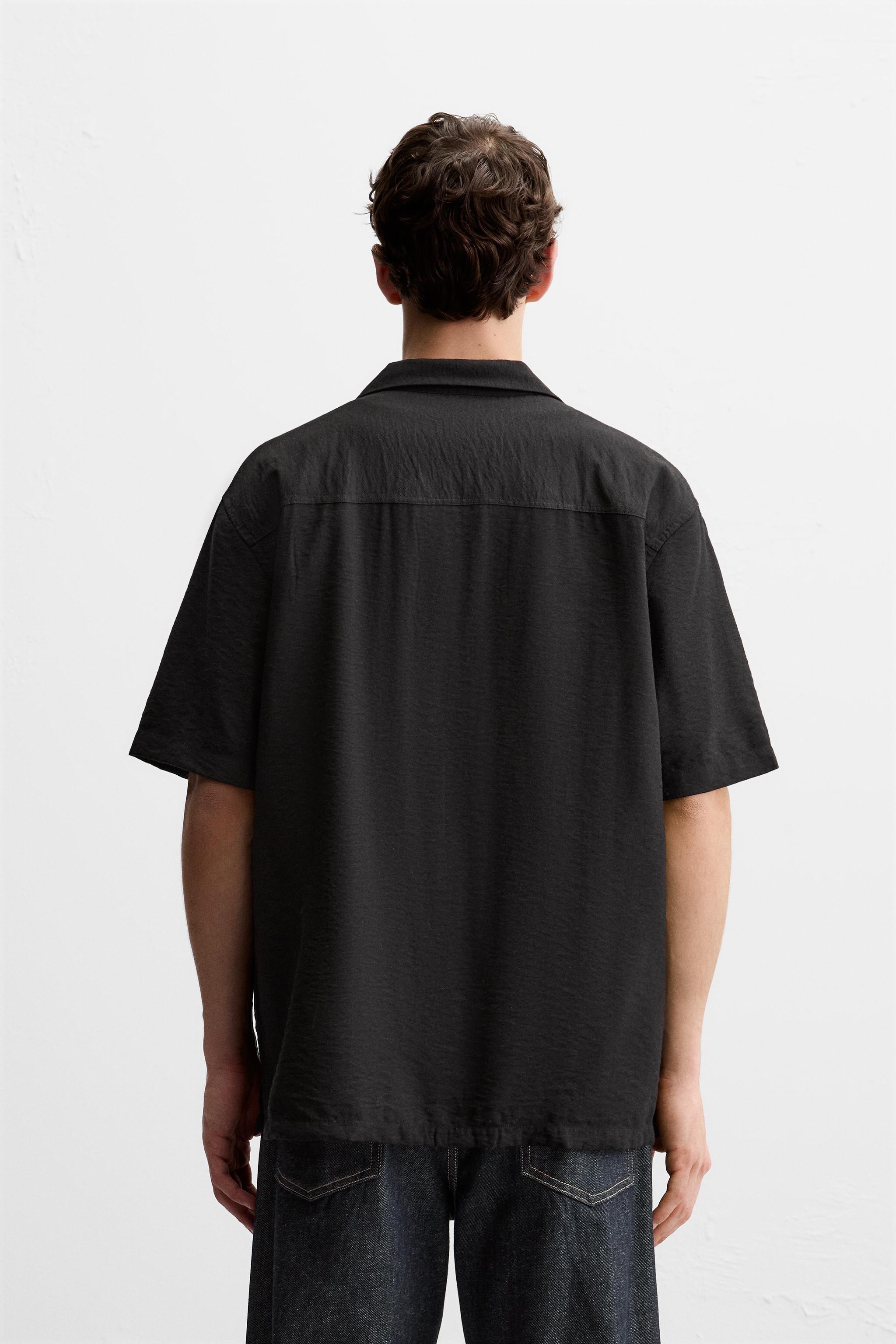 RELAXED FIT FLOWY SHIRT - White | ZARA United States RELAXED FIT FLOWY SHIRT - White | ZARA United States