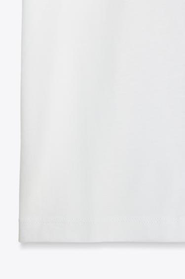 OVERSIZED TEXT T-SHIRT - White by Zara - Image 6