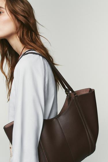 MAXI TOTE BAG - Brown by Zara