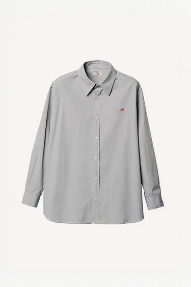 WILLY CHAVARRIA X ZARA リラックスフィットコットンシャツ空色ZaraのWILLY CHAVARRIA X ZARA リラックスフィットコットンシャツ - 空色 