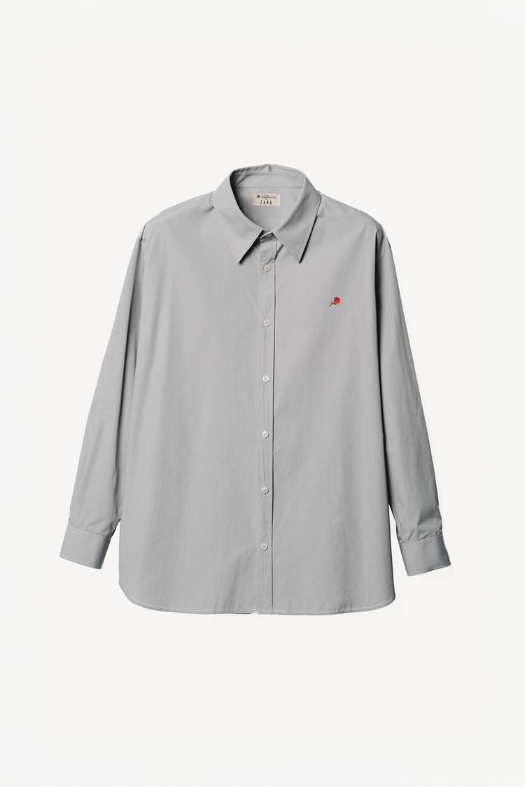 ZARA RELAXED FIT COTTON SHIRT WILLY CHAVARRIA X ZARA