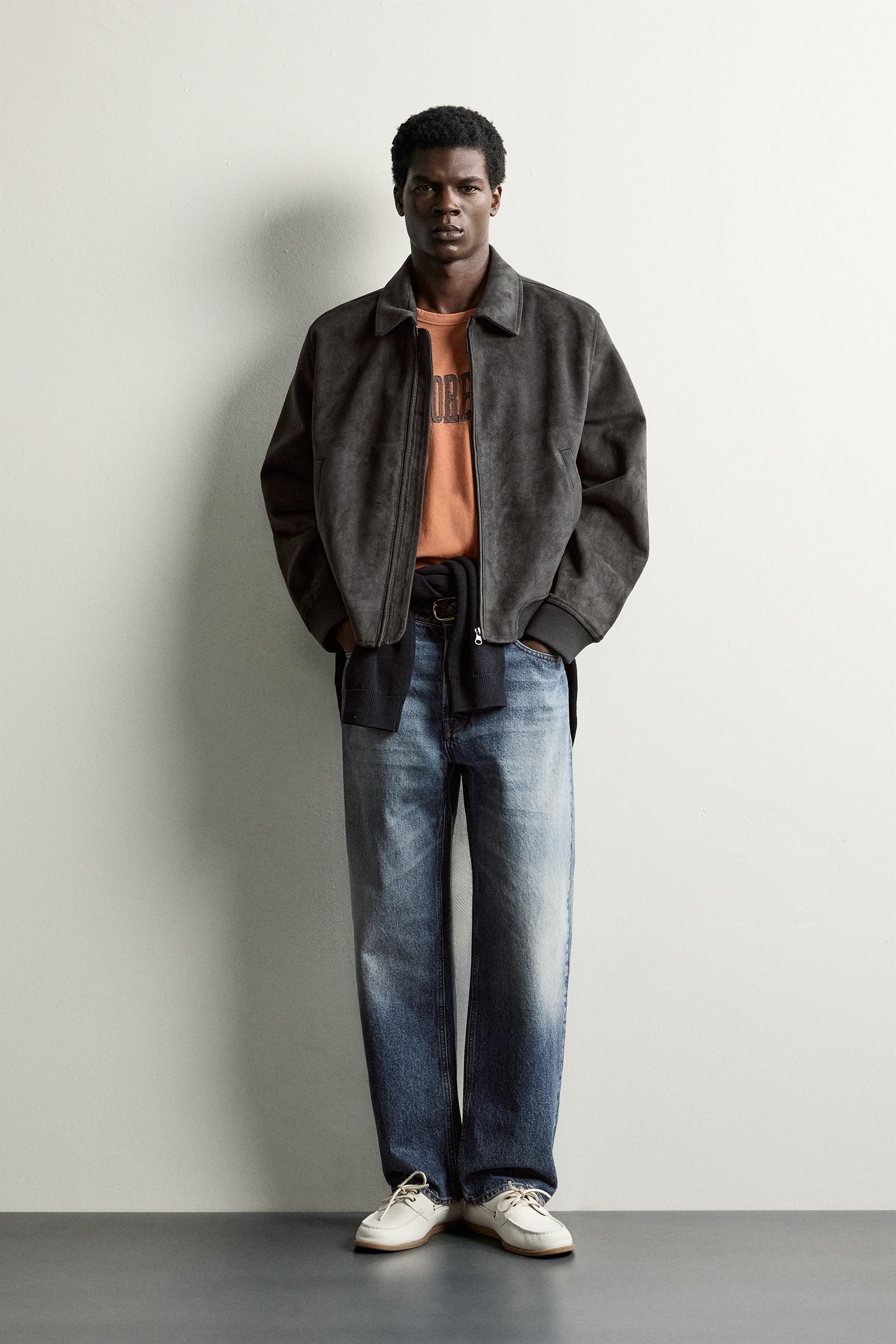 Zara Suni Süet Bomber Ceket