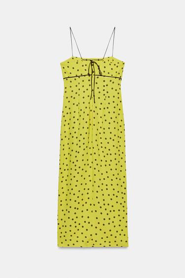 ROBE MIDI À POIS - Multicolore de Zara - Image 4
