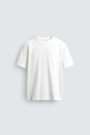 CAMISETA GRÁFICO RELIEVE - Blanco de Zara