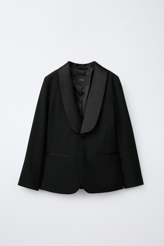 PLAIN SUIT BLAZER - Black by Zara - Image 0