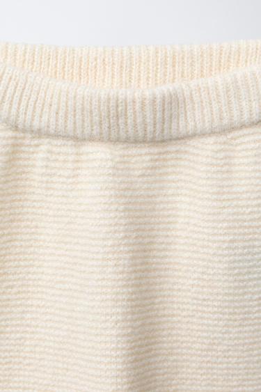 KNIT SAROUEL TROUSERS - Ecru by Zara - Image 2