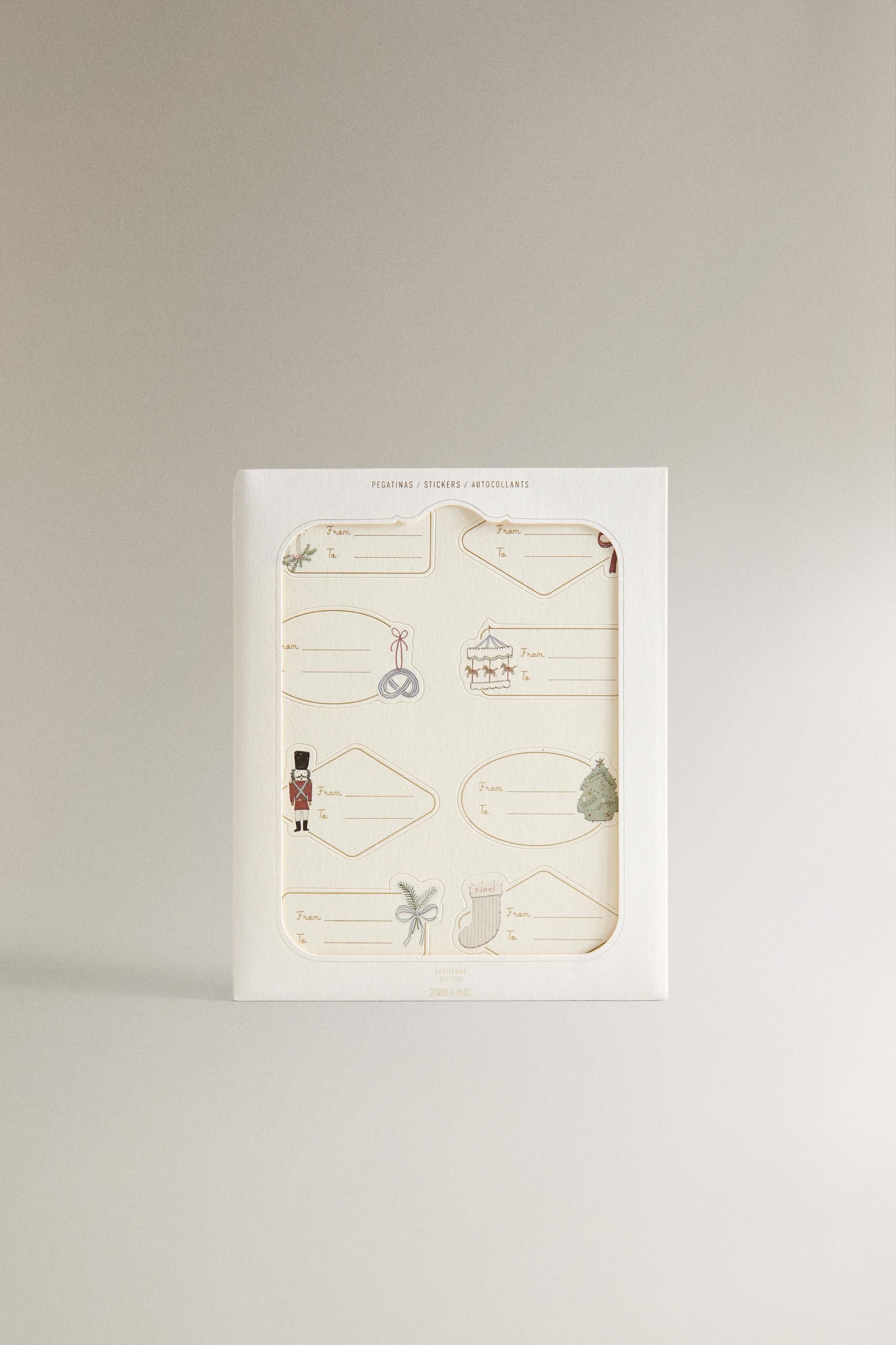 ADHESIVE CHRISTMAS GIFT LABELS