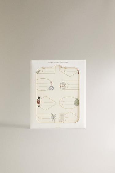CHRISTMAS GIFT TAG STICKERS - Multicoloured by Zara - Image 4