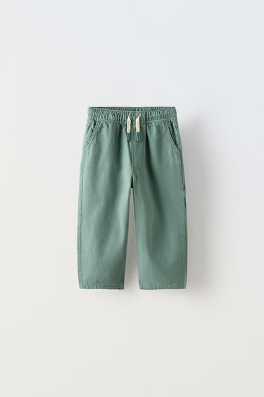 PANTALON CARPENTER - Vert de Zara - Image 0
