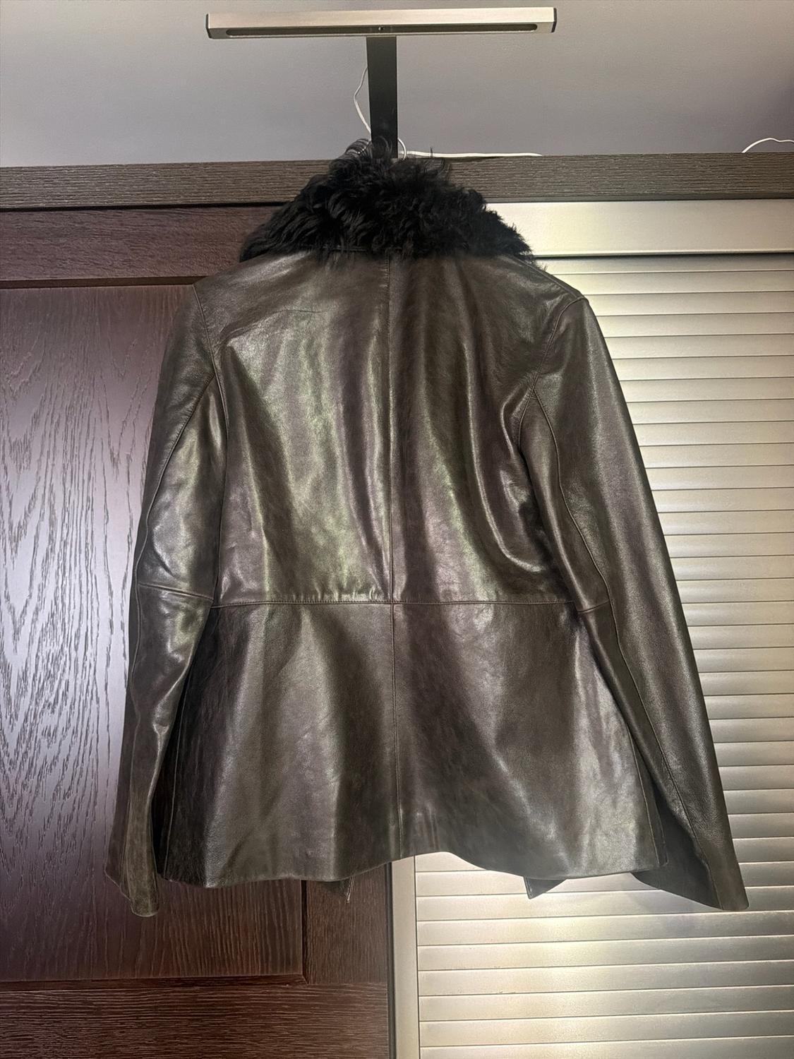 ZW COLLECTION LIMITED EDITION LEATHER JACKET WITH SHEEPSKIN COLLAR - Image 5