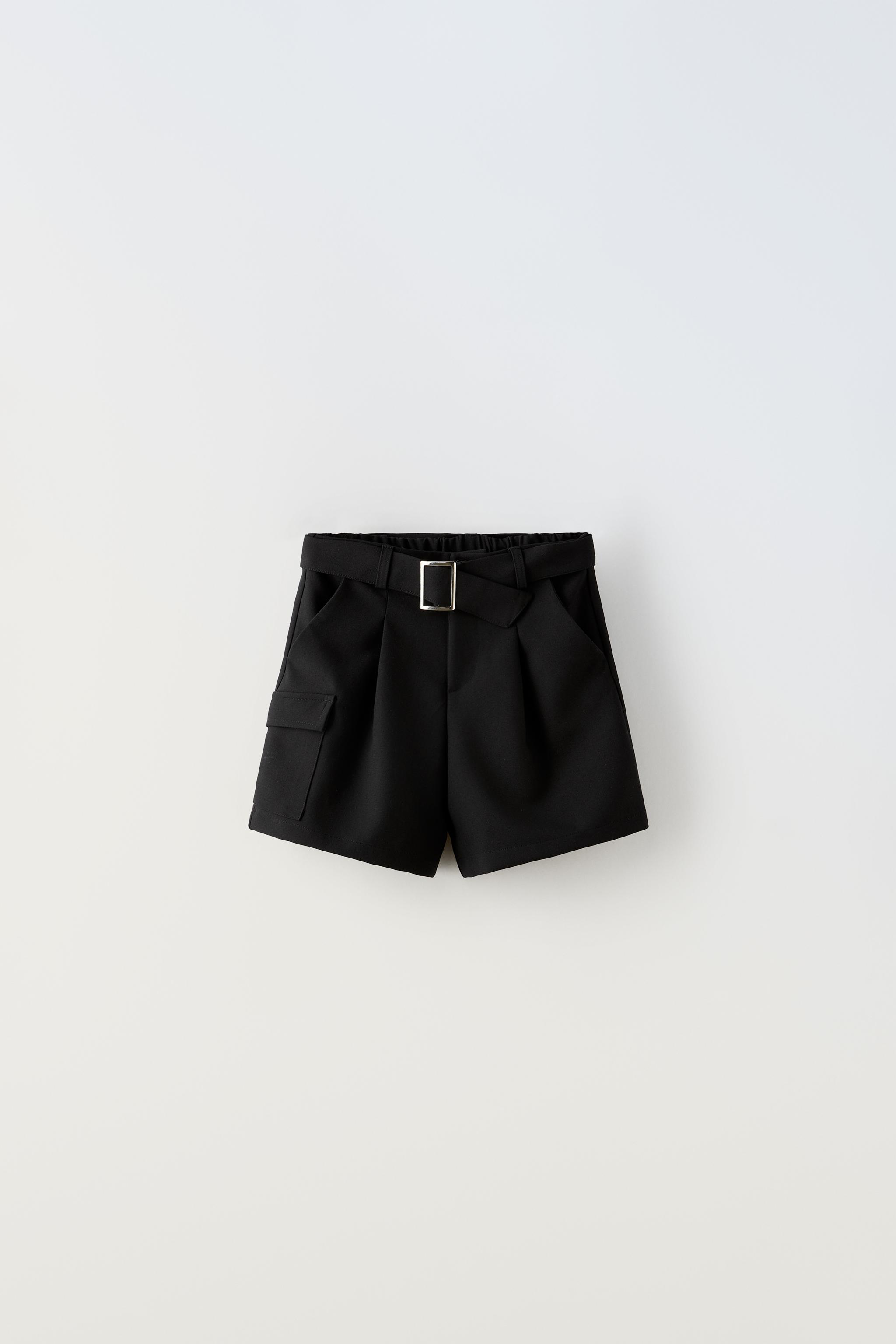 Zara store belted shorts