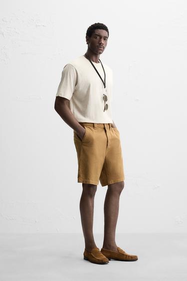 RELAXED FIT T-SHIRT - Beige marl by Zara - Image 3