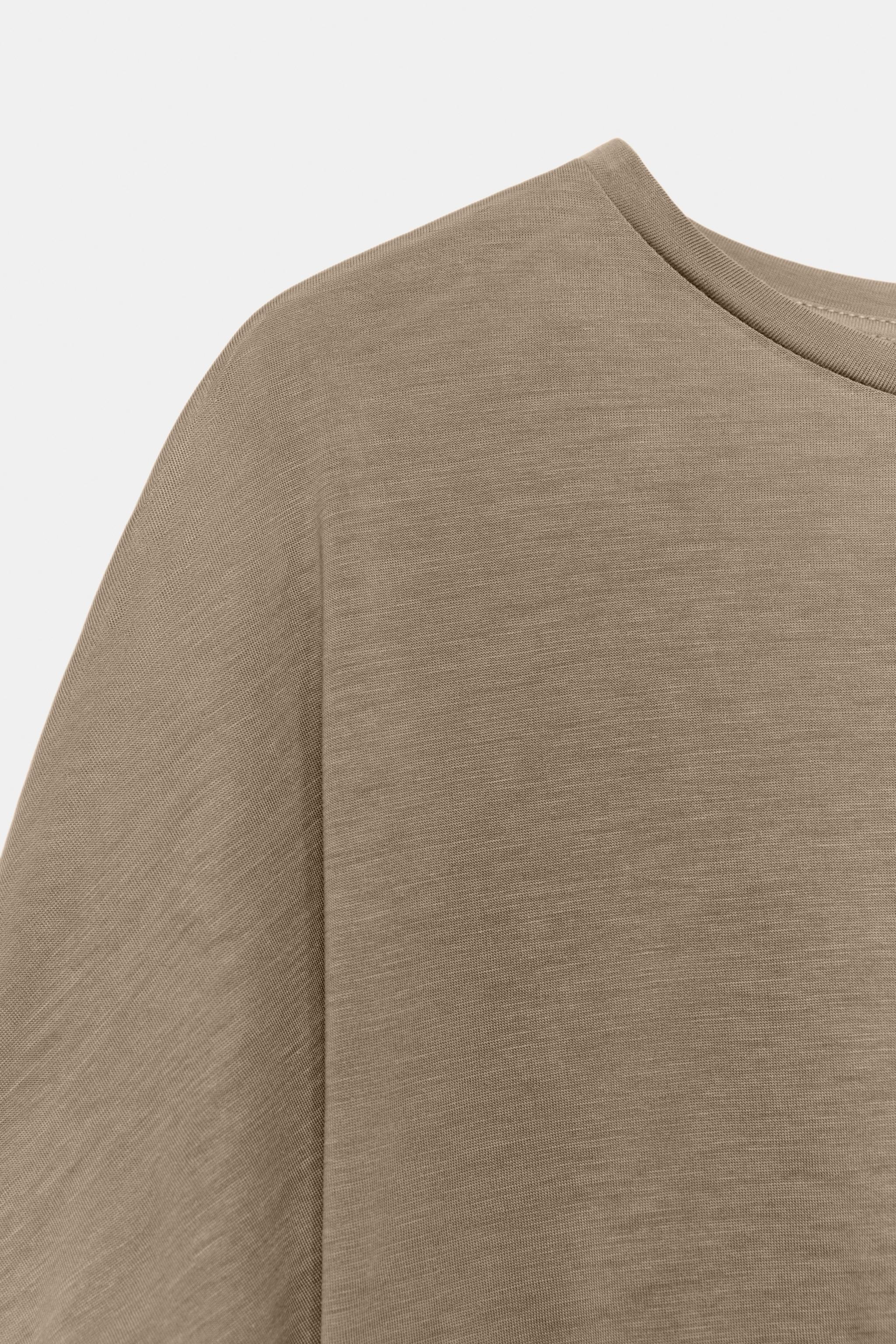 Женские топы Zara ASYMMETRIC CAPE TOP — фото 7
