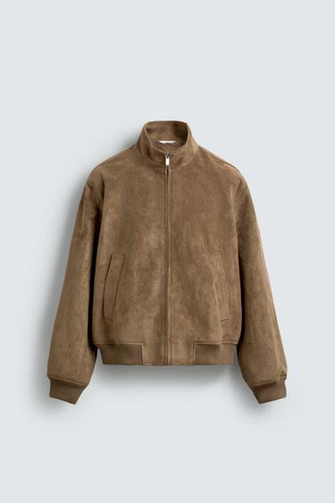 CAZADORA REGULAR FIT EFECTO ANTE - Arena de Zara