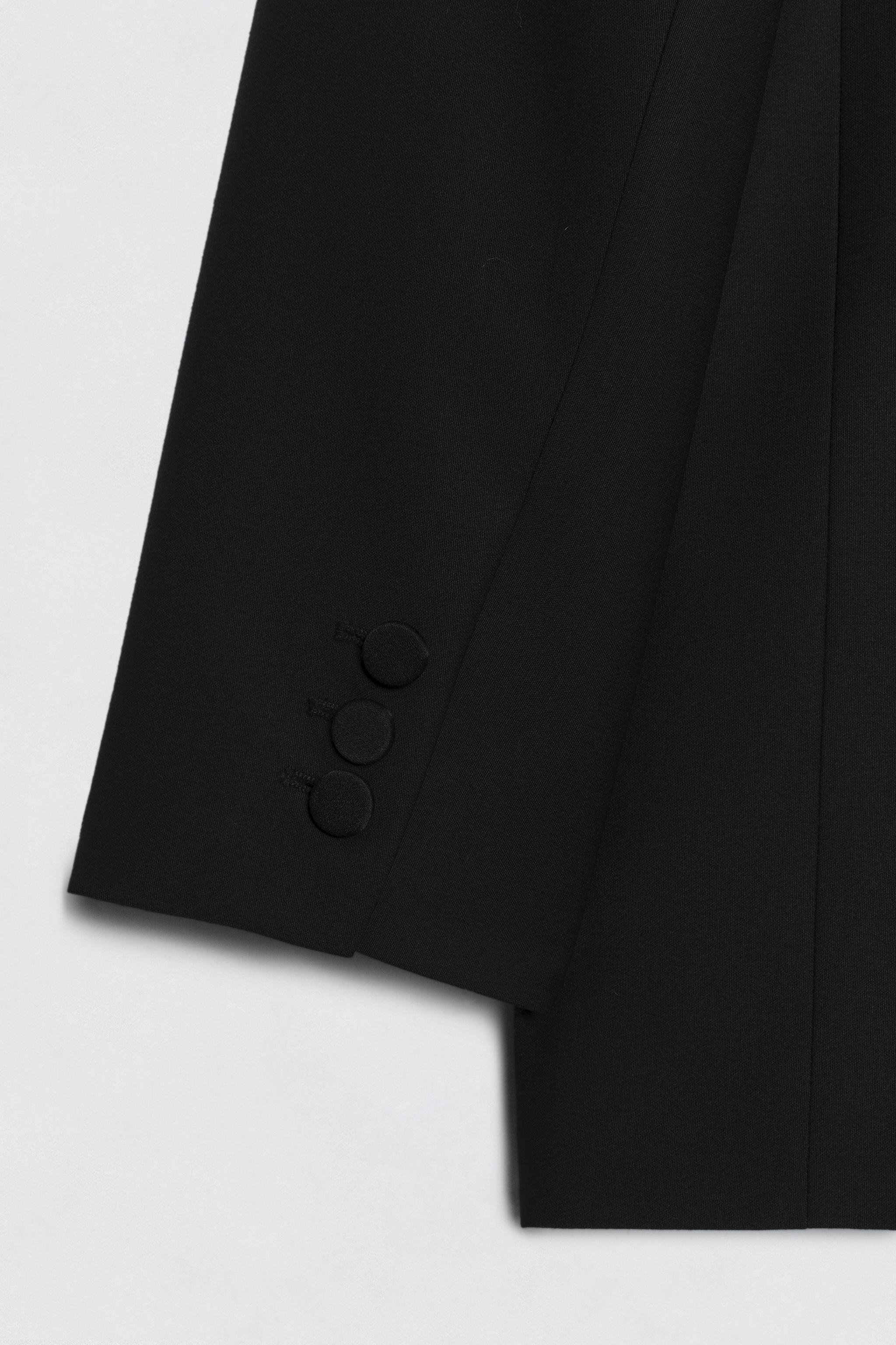 ZARA ソウシオオツキ　ウールブレンドブレザー　M ウールブレンドブレザー SOSHIOTSUKI X ZARA - ブラック | ZARA Japan