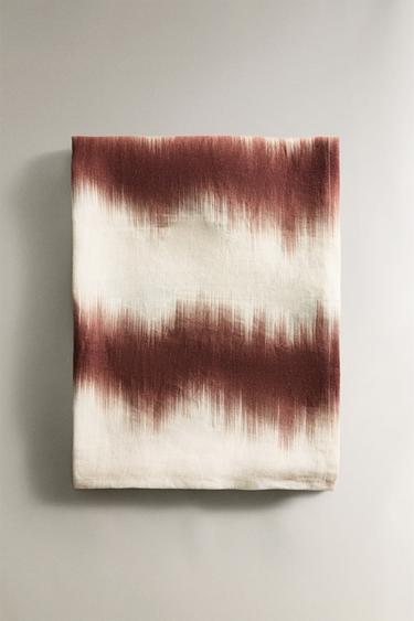 LEINENTISCHDECKE MIT FARBVERLAUF X COLLAGERIE - Taupe von Zara