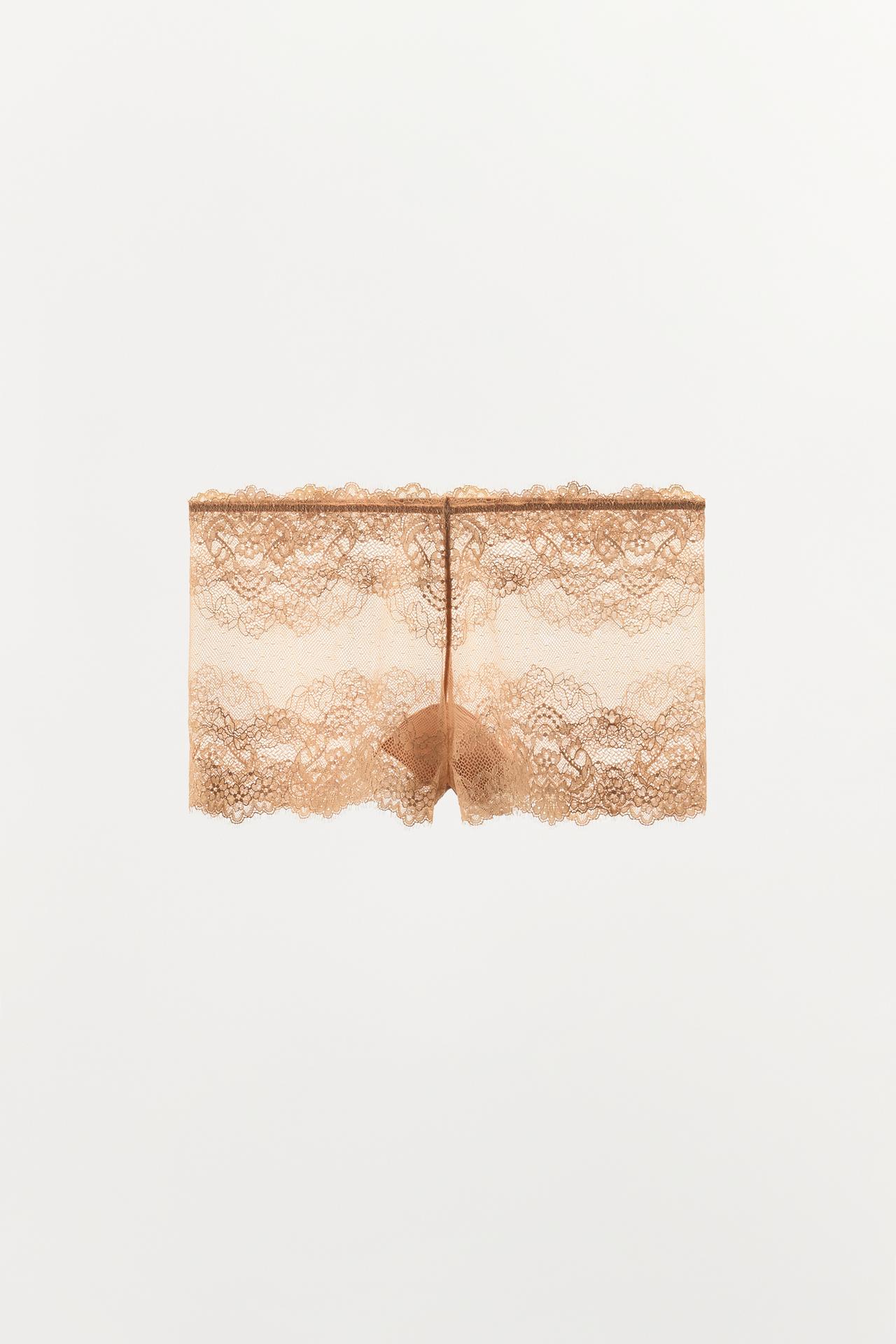 LACE CULOTTE PANTIES — Orange