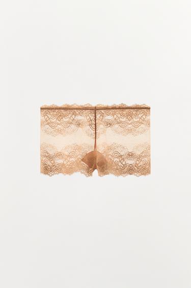 LACE CULOTTES - Orange by Zara