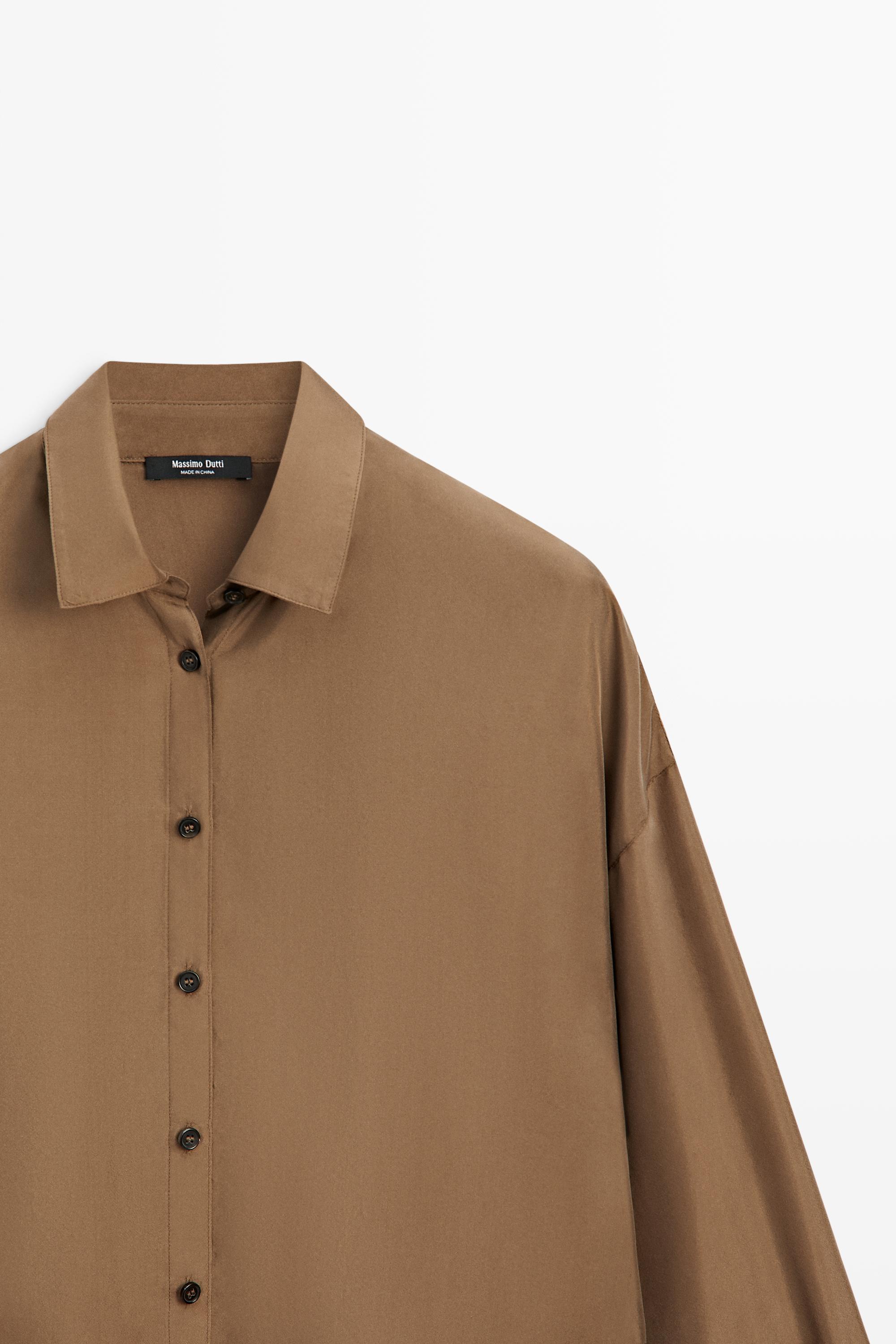 Flowing 100% silk shirt