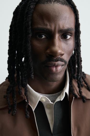 RELAXED FIT TECHNICAL JACKET - Brown by Zara - Image 5