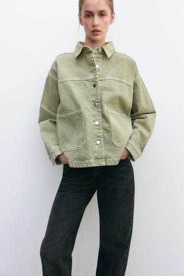 CAZADORA Z1975 DENIM - Khaki de Zara