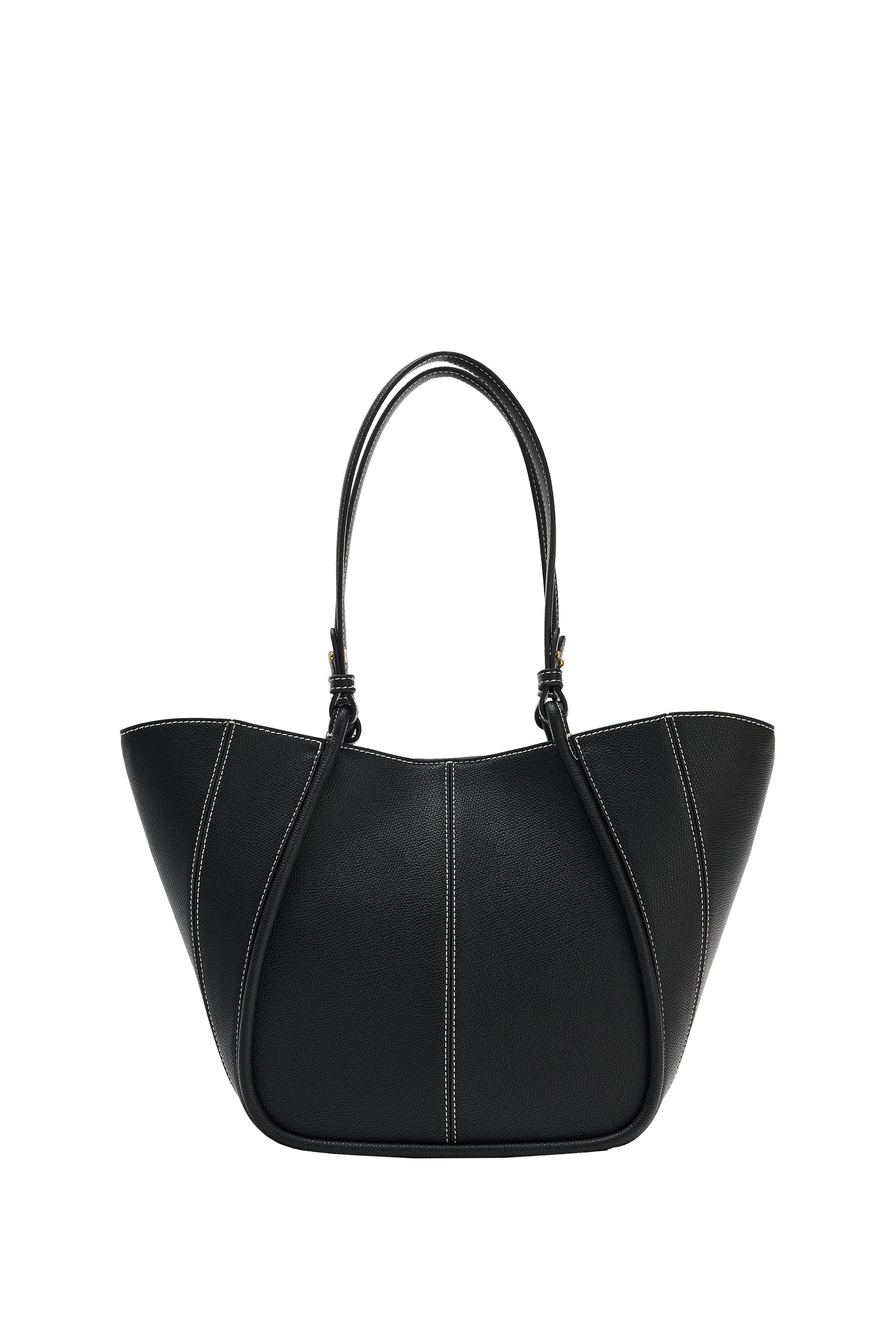 TOTE BAG MIDI COM DETALHE NAS ALÇAS - Preto | ZARA Brasil