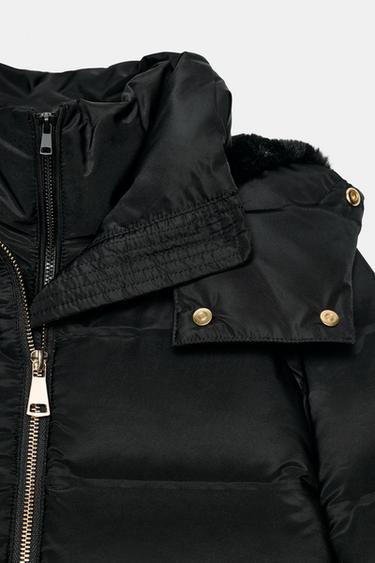 DOUDOUNE À CAPUCHE DÉPERLANTE COUPE-VENT - Noir de Zara - Image 12