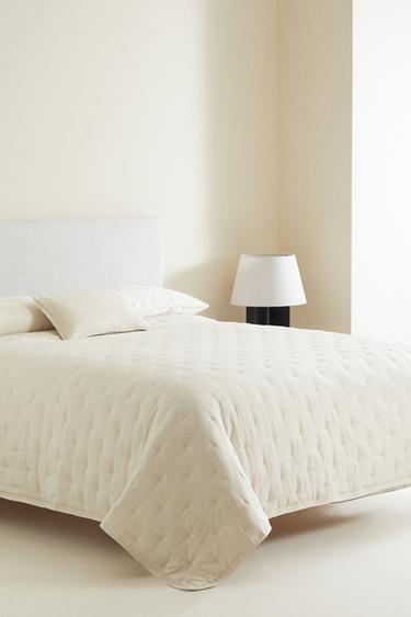 MICROFIBRE QUILT - Light beige by Zara - Image 1