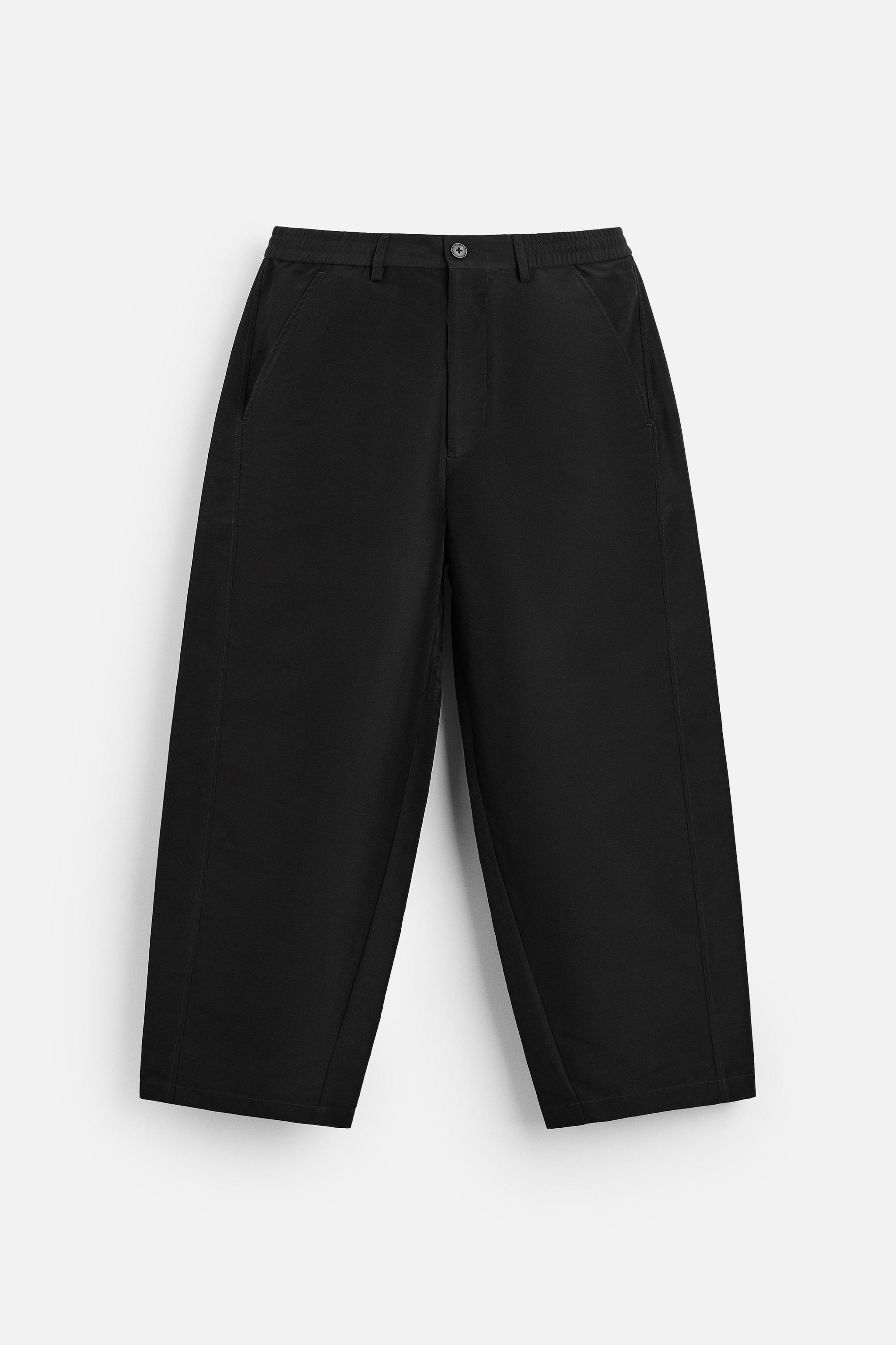 バルーンフィットステッチパンツ - ブラック | ZARA Japan / 日本