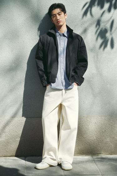 RELAXED FIT BOMBER JACKET - Black by Zara