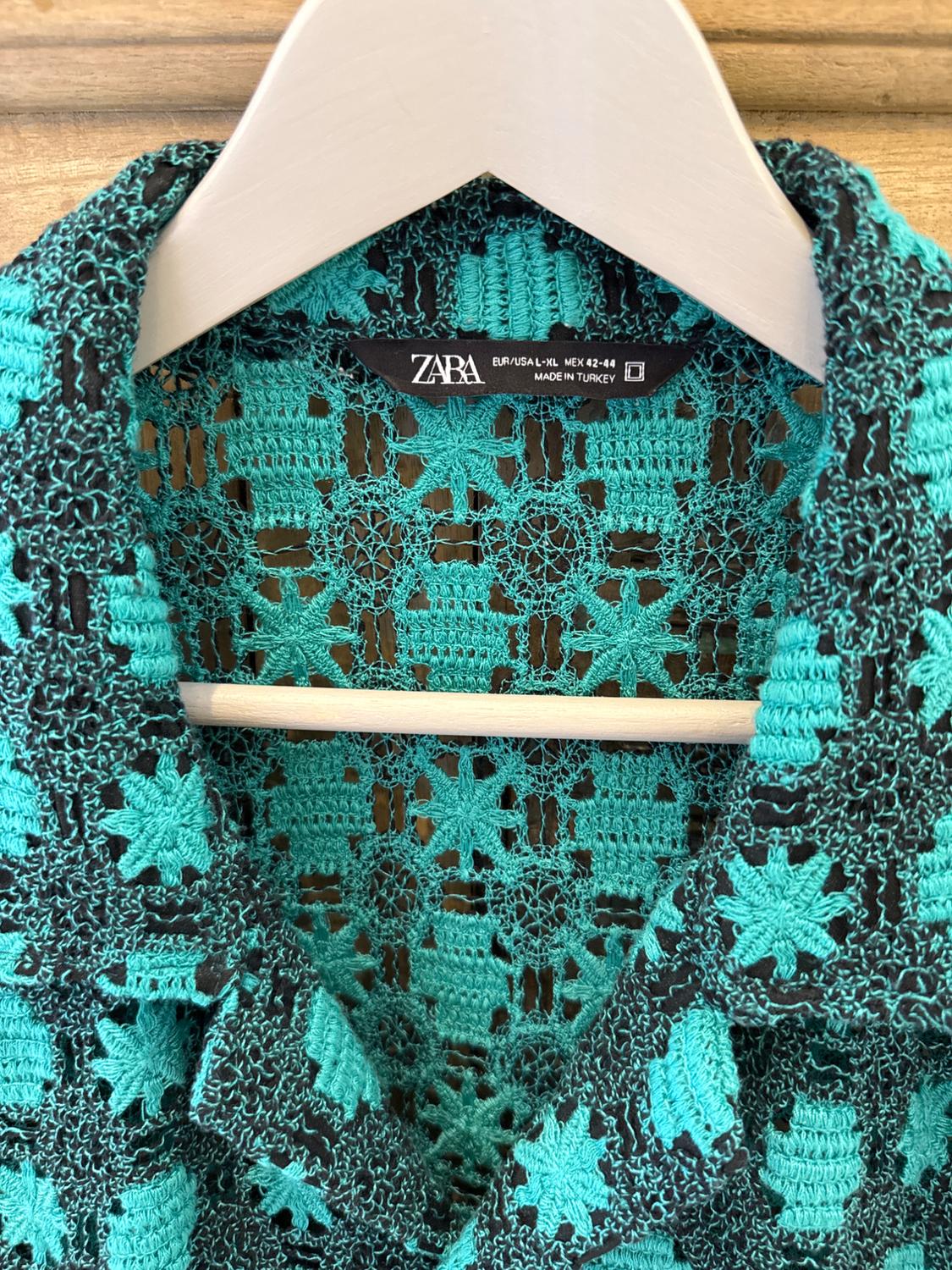TEXTURED CROCHET SHIRT - Image 2