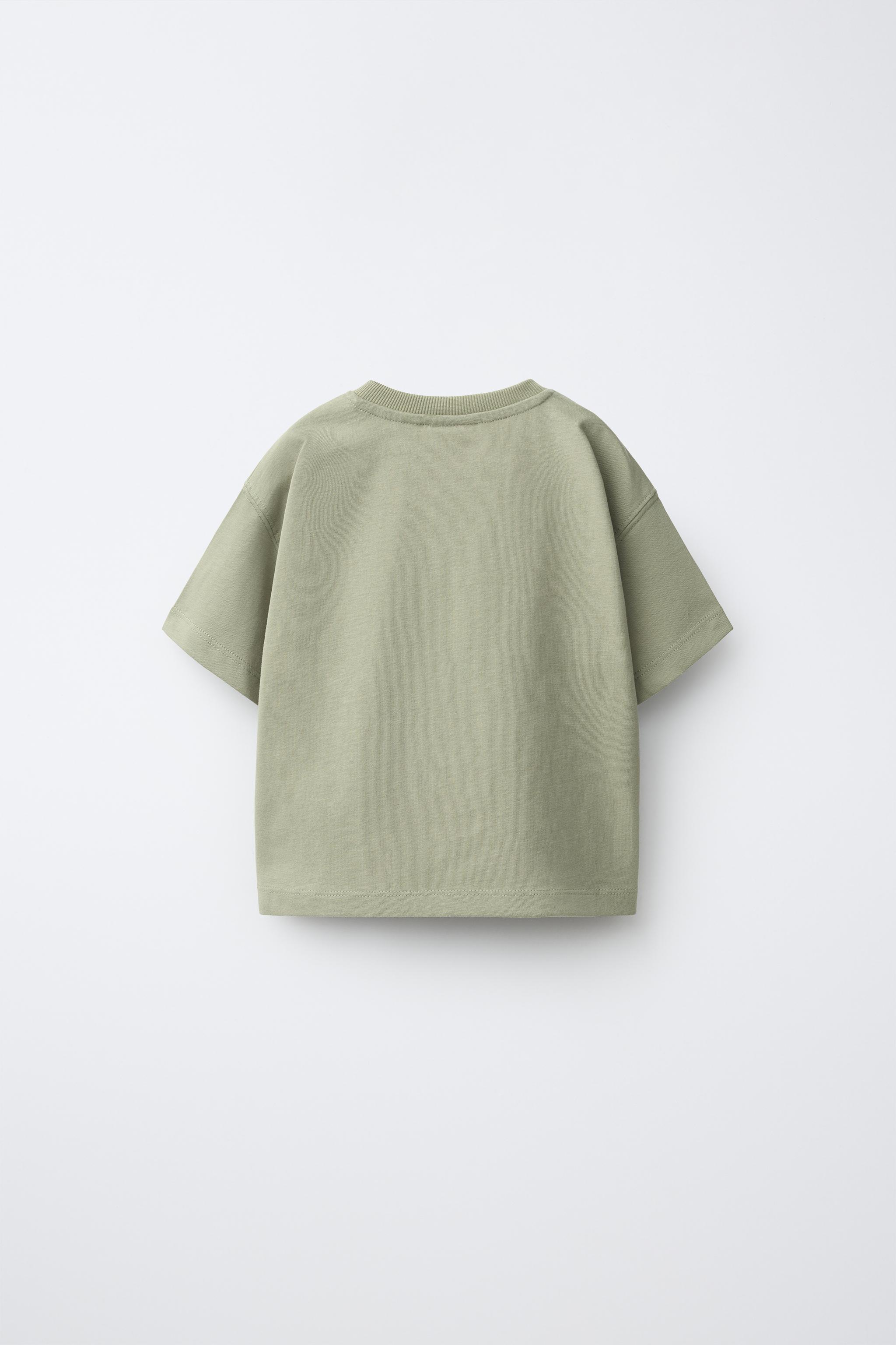 RUBBERIZED FOX PATCH T-SHIRT — Light khaki