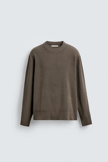 TEXTURED CHENILLE JUMPER - Moss green by Zara