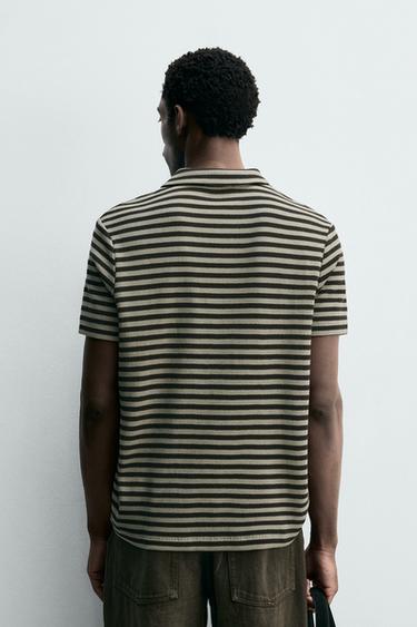POLO RELAXED FIT STRUCTURÉ - rayures de Zara - Image 2