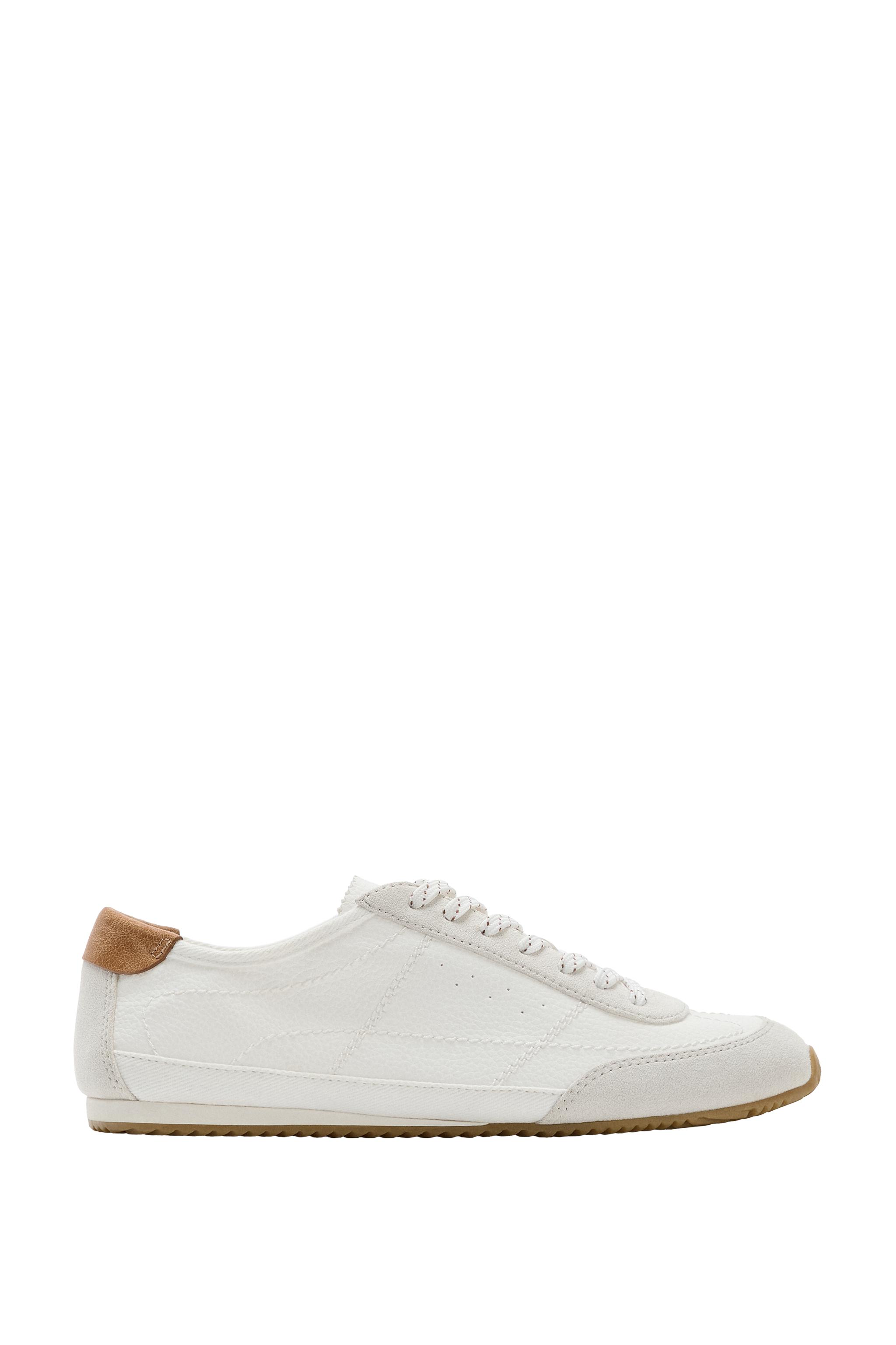 ダービーシューズディテールヒールスニーカー - ホワイト | ZARA Japan