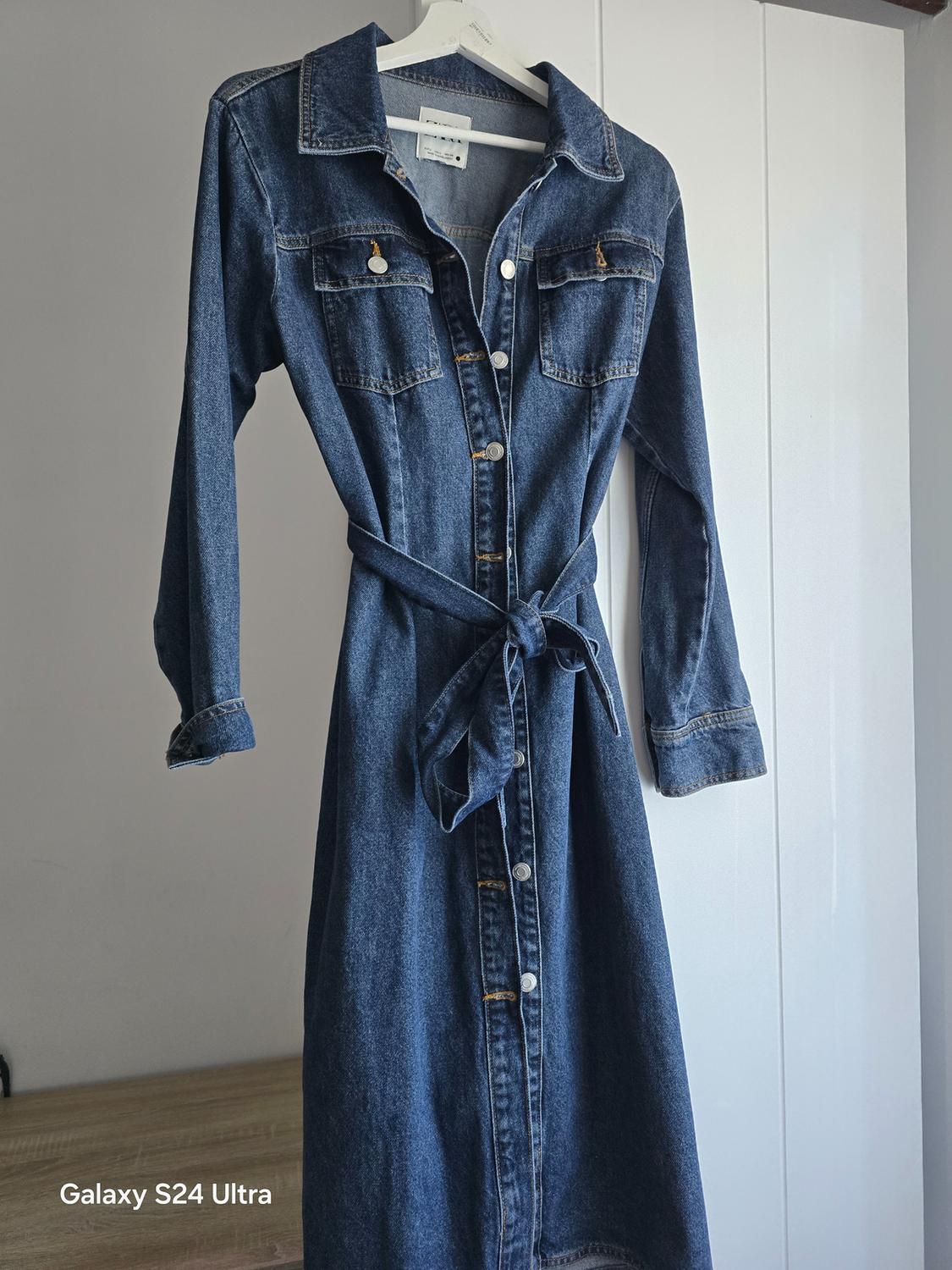 DENIM MIDI DRESS - Image 2