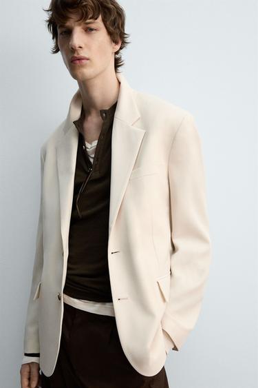 BLAZER RELAXED FIT LIMITED EDITION - Ecru by Zara - Image 4