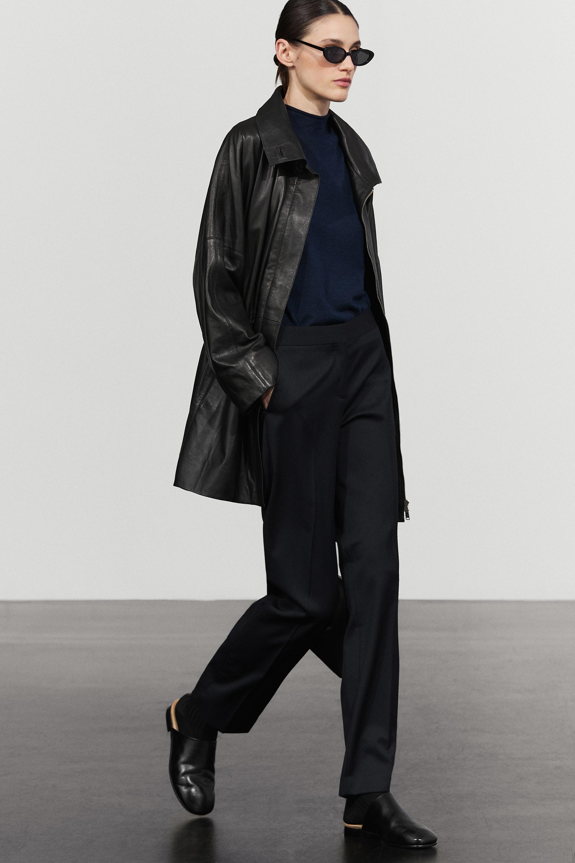 Pantalon droit 100 % laine froide
