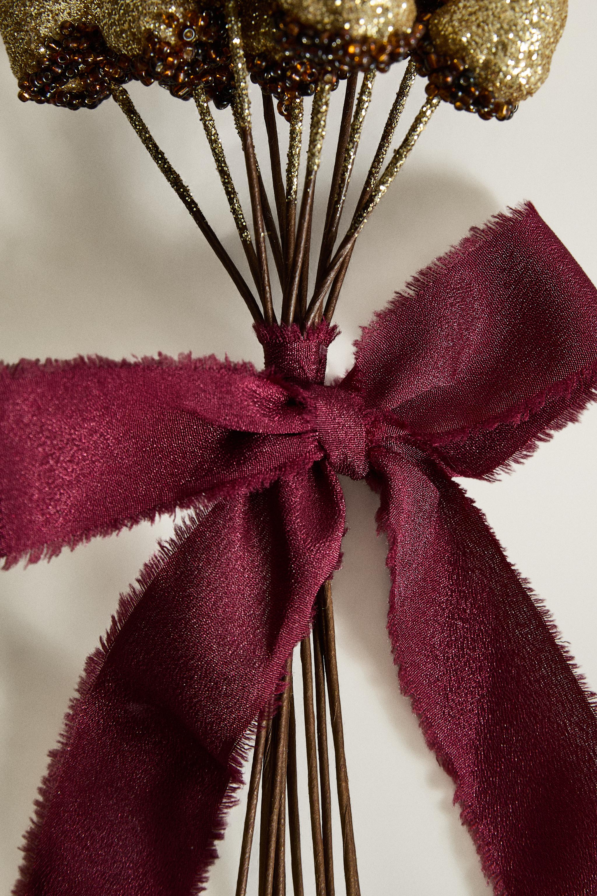 LOT DE DÉCORATIONS DE NOËL GLANDS (LOT DE 12)