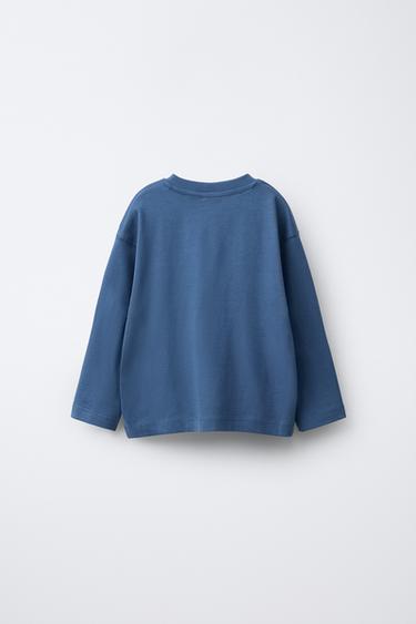 T-SHIRT IMPRIMÉ - Bleu de Zara - Image 1