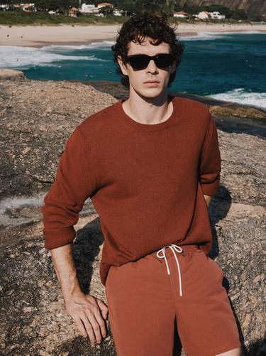 Zara Plain regular fit swimming trunks - 353