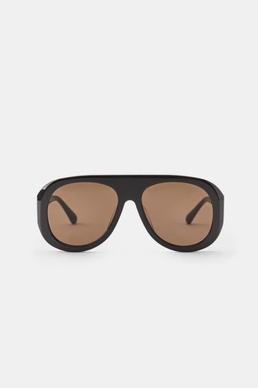 AVIATOR SUNGLASSES — Brown 2
