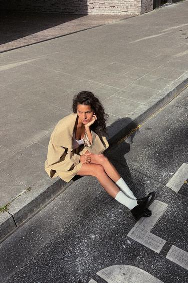 TRENCH CEINTURE - Marron clair de Zara - Image 5