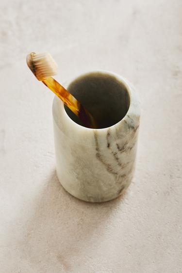 MARBLE TOOTHBRUSH HOLDER - Greens by Zara - Image 5