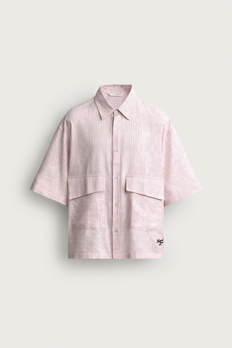 CAMISA JACQUARD RAYADA TEXTURIZADA 7