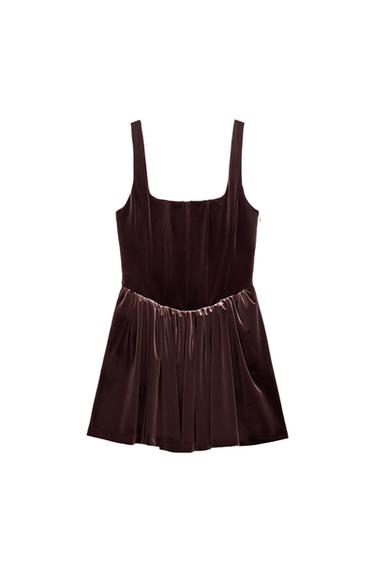 VELVET CORSET DRESS
