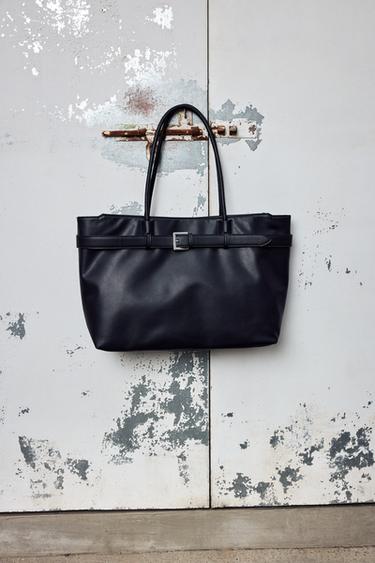 BELTED TOTE BAG - Black by Zara