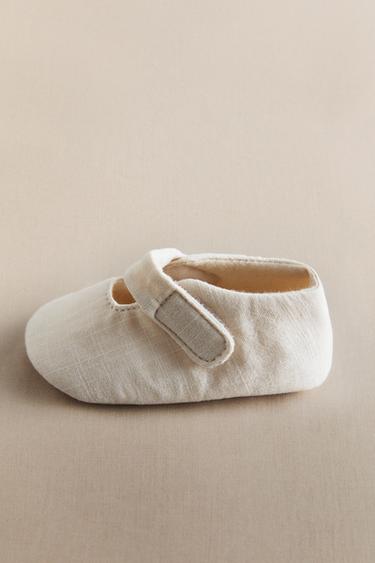 FABRIC BALLERINA BOOTIES - Ecru White by Zara - Image 5